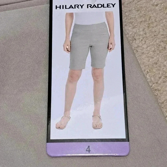 ❤️ New!  Hilary Radley Bermuda Shorts 4 Stretch Beige/Stone Colour 9 inch inseam - Picture 7 of 12